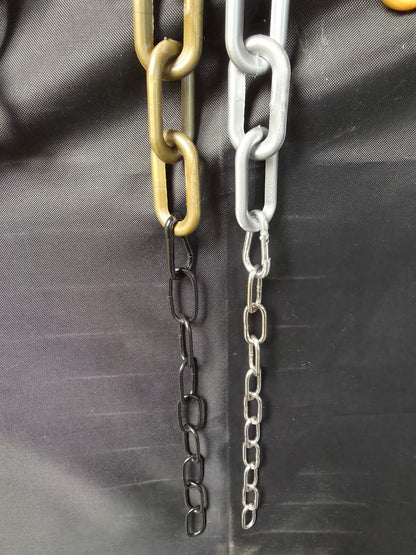 Collar with standard link chain